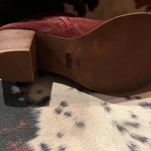 Diba Stitch Fix Sleek Bootie Burgundy NEW without box sizes 8 & 8.5 - Picture 5 of 5